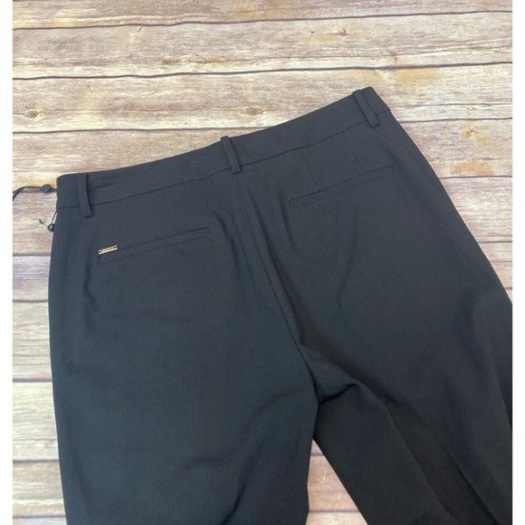 DKNY Black Essex Slim-Leg Dress Pants Black 2 - Picture 5 of 6